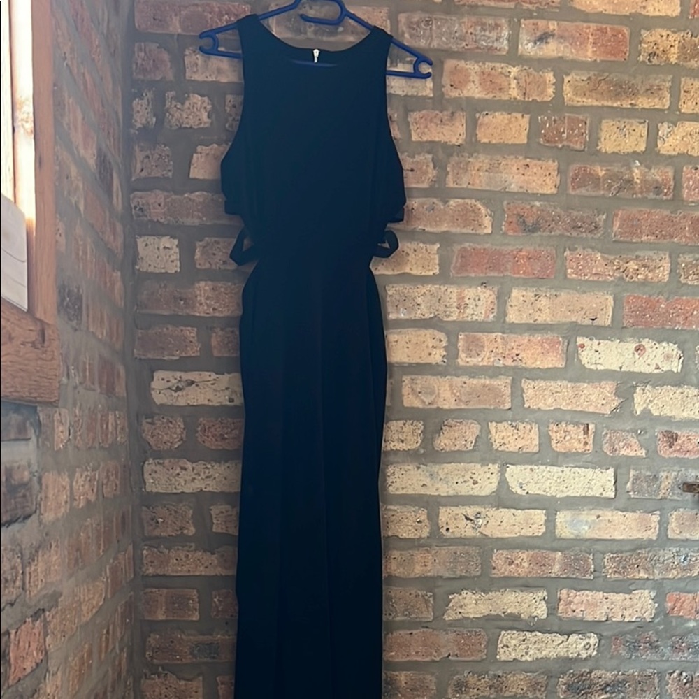 Topshop Black Halter Maxi Dress for Night Out